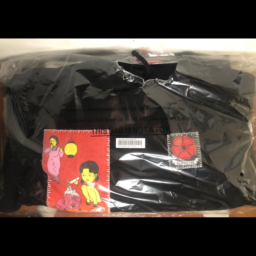 ⚠️SOLD⚠️ Supreme/ Toshio Saeki Black Hoodie